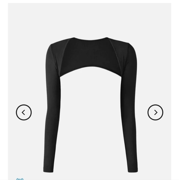 Grey Yoga top /Golf Shawl Sleeves Work out Sun Protect Top w Thumbholes hp 🔥🔥 - Picture 8 of 8